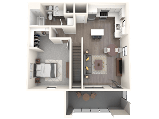 Manzano Floor Plan at Altitude at Vizcaya, Santa Fe, NM, 87505