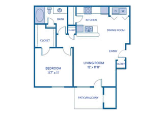 The Congress Classic Floor Plan at Monterey Ranch, Austin, 78749