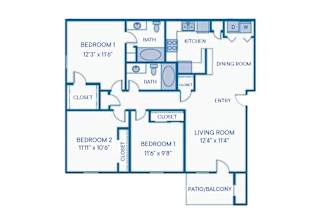 The Manor Deluxe Floor Plan at Monterey Ranch, Austin