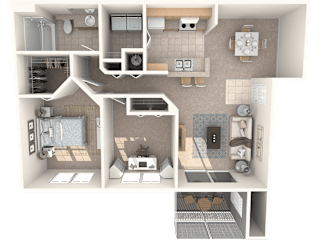 Myers Floor Plan at Promenade at Reflection Lakes, Florida, 33907
