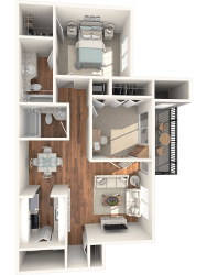 Peachtree Floor Plan at Lakes at Suntree, Melbourne, FL, 32940
