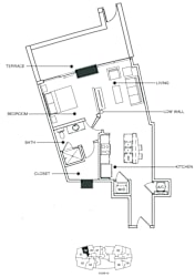 Terrace 3 Floor Plan at Element, Florida