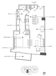 Residence 06 Floor Plan at Element, Tampa, 33602