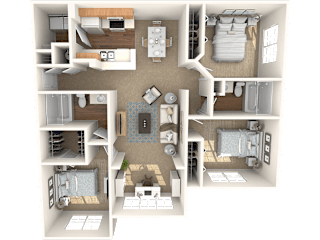 The Dogwood Floor Plan at Grandeville on Saxon, Orange City, Florida