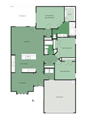 3 bed 2 bath at Walker Place Apartments, Hewitt