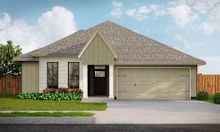 The Bluebonnet III exterior area at Walker Place Apartments, Texas