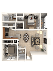 Thoroughbred Floor Plan at Estates at Heathbrook, Florida, 34474