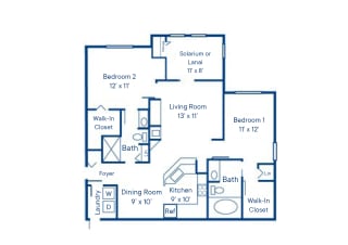 Capri Floor Plan  at Via Lugano, Boynton Beach, FL, 33436
