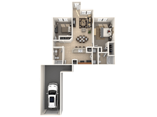 Wellington Floor Plan at Estates at Heathbrook, Florida, 34474