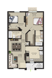 Floor Plan Barona 1 at Portofino Landings, Fort Pierce