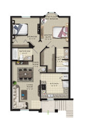 Floor Plan Barona 2 at Portofino Landings, Florida