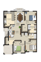 Floor Plan Casabella 1 at Portofino Landings, Fort Pierce, FL, 34947