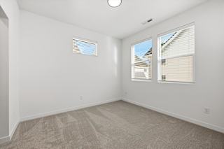 Carpeted room with multiple windows in a room at Alante Homes at Spring Run, Caldwell, Idaho