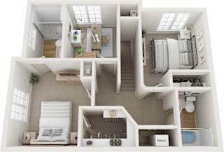 4 Bed 3 Bath Floor Plan at Alante Homes at Lake Hazel, Idaho
