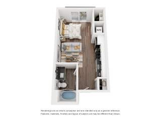 The Union Pacific Floor Plan at The Revival, Salt Lake City, UT 84101