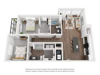 2B Floor Plan at The Revival, Utah