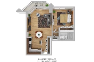 2555 North Clark Layout 5 Floor Plan