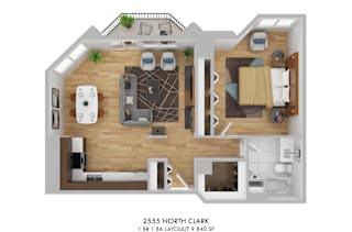 2555 North Clark Layout 9 Floor Plan