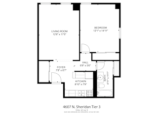 Sheridan Plaza Tier 3 One Bedroom Floor Plan