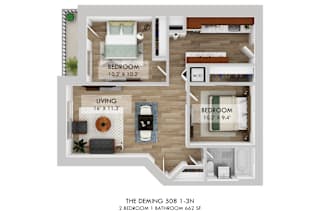 The Deming 508 1-3N Floor Plan
