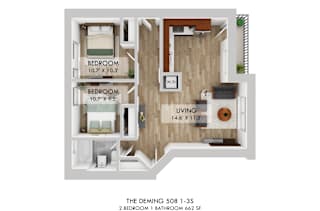 The Deming 508 1-3S Floor Plan