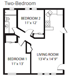 Floor Plan Two Bedroom