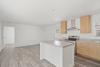 Kitchen and living room