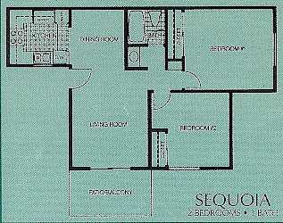 a floor plan of a house with a bedroom and a bathroom