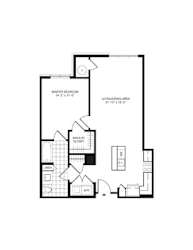 A3 Floor Plan at The Sheffield Englewood, Englewood, 07631