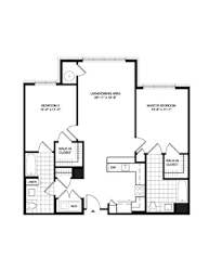 B1 Floor Plan at The Sheffield Englewood, Englewood, New Jersey