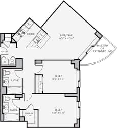 B6 Floor Plan at Shearwood Station, New York, 10801