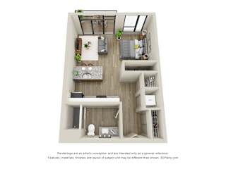 Avalon II - 1 Bed, 1 Bath with Balcony - Downtown Kalamazoo, MI Apartments - 400 Rose