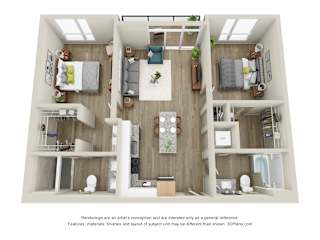 Arcadia - 2 Bed, 2 Bath with Balcony - Downtown Kalamazoo, MI Apartments - 400 Rose