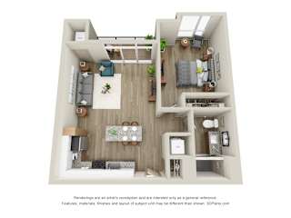Barlow - 1 Bed, 1 Bath with Balcony - Downtown Kalamazoo, MI Apartments - 400 Rose
