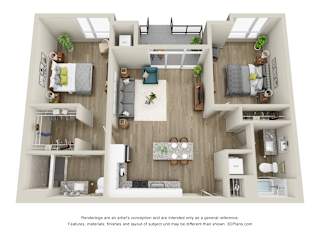 Bella Vista - 2 Bed, 2 Bath with Walkout - Downtown Kalamazoo, MI Apartments - 400 Rose