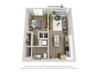 Ellsworth - 1 Bed, 1 Bath with Balcony - Downtown Kalamazoo, MI Apartments - 400 Rose