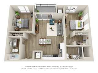 Macatawa - 2 Bed, 2 Bath with Walkout - Downtown Kalamazoo, MI Apartments - 400 Rose