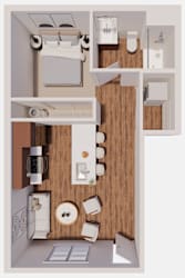 A1 Floor Plan at The Landing at Hub City, Plymouth, WI 53073