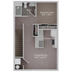 S2-2 Studio at The Locklyn Apartments