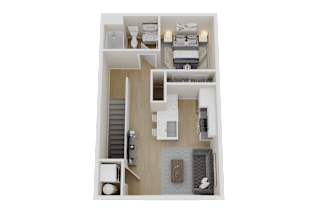a bedroom floor plan of a 2100 sq ft apartment