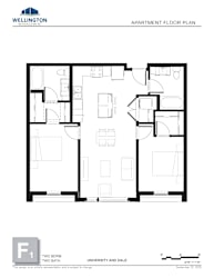 a floor plan of a bedroom apartment