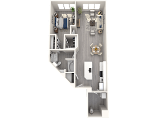 a floor plan of a 2100 sq ft apartment