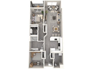 a floor plan of a 2100 sq ft apartment