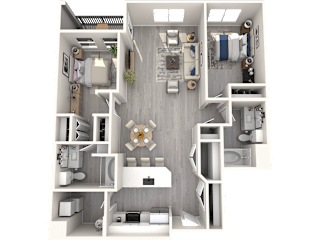 a 1 bedroom floor plan  395  455 sq ft