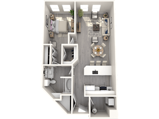 a floor plan of a 2100 sq ft apartment