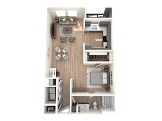 Elliston23 Apartments A2 Floorplan