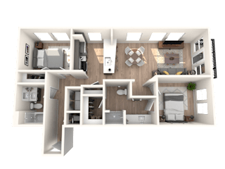 Elliston23 Apartments B2 Floorplan