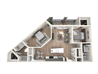 Elliston23 Apartments B3 Floorplan