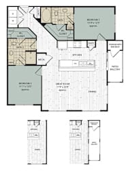 2 bed 2 bath at Arise Riverside Apartments, Texas