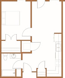 a floor plan of a small house